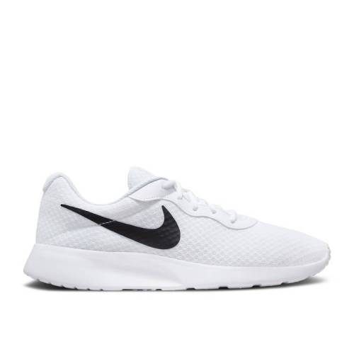 【 NIKE TANJUN \u0027WHITE BLACK\u0027 / WHITE BARELY VOLT BLACK 】 白いこと 白いこと 黒いこと 黒いこと スニーカー メンズ ナイキ 靴-スニーカー