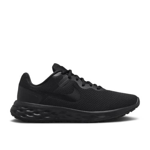 【 NIKE WMNS REVOLUTION 6 NEXT NATURE 'TRIPLE BLACK' / BLACK DARK SMOKE GREY BLACK 】 レボリューション 黒色 ブラック 灰色 グレー スニーカー レディース ナイキ|スニケス