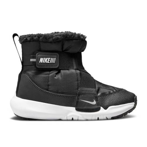 【 NIKE FLEX ADVANCE BOOT PS 'BLACK WHITE' / BLACK DARK SMOKE GREY UNIVERSITY 】 ブーツ 黒色 ブラック 灰色 グレー ジュニア キッズ ベビー マタニティ スニーカー ナイキ|スニケス