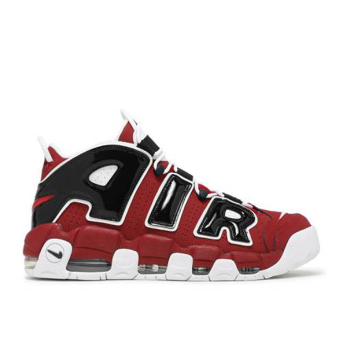 【 NIKE AIR MORE UPTEMPO 'BULLS' 2021 / VARSITY RED WHITE BLACK 】 アップテンポ 赤 レッド 白色 ホワイト 黒色 ブラック エアモアアップテンポ モアテン スニーカー メンズ ナイキ
