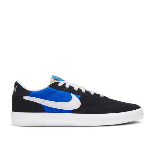 【 NIKE HERITAGE VULC SB 'BLACK SIGNAL BLUE' / BLACK SIGNAL BLUE SAFETY ORANGE 】 エスビー 黒色 ブラック 青色 ブルー 橙 オレンジ スニーカー メンズ ナイキ