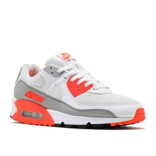 【 NIKE AIR MAX 90 'HYPER ORANGE' / WHITE WHITE HYPER ORANGE LIGHT 】 マックス 白色 ホワイト 橙 オレンジ エアマックス スニーカー メンズ ナイキ|スニケス