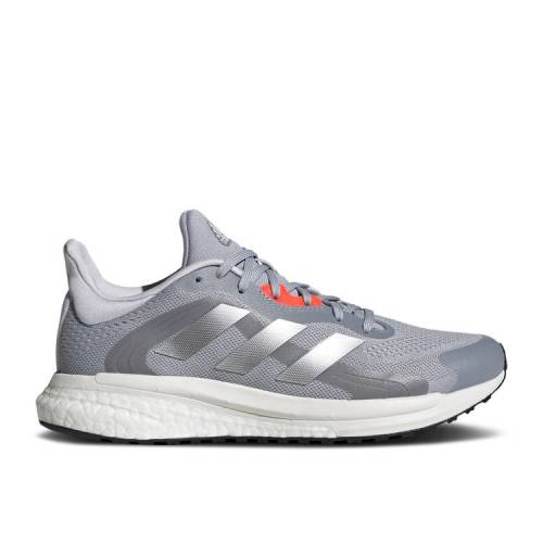 【 ADIDAS WMNS SOLARGLIDE 4 ST 'HALO SILVER SOLAR RED' / HALO SILVER CRYSTAL WHITE SOLAR 】 アディダス 銀色 シルバー 白色 ホワイト スニーカー レディース｜スニケス
