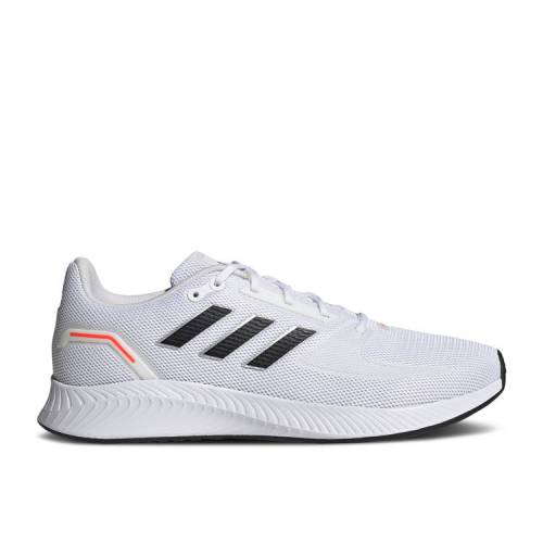 【 ADIDAS RUN 2.0 \u0027WHITE BLACK\u0027 / CLOUD WHITE CORE BLACK SOLAR RED 】 アディダス 幽客 白いこと 白いこと 中核グループ 黒いこと 黒いこと 赤 赤いこと スニーカー メンズ