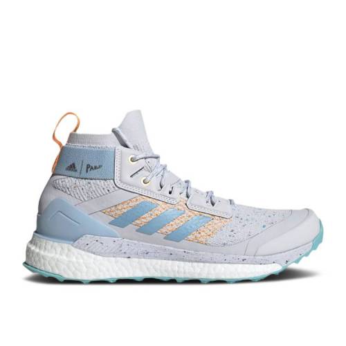 【 ADIDAS PARLEY X WMNS TERREX FREE HIKER 'DASH GREY EASY BLUE' / DASH GREY EASY BLUE REAL GOLD 】 アディダス フリー 灰色 グレー 青色 ブルー レアル ゴールド スニーカー レディース|スニケス