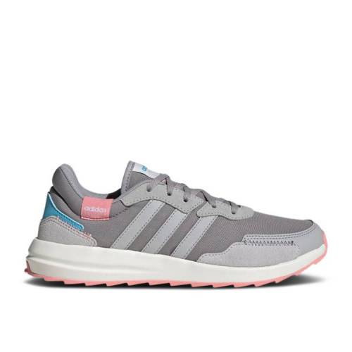 【 ADIDAS WMNS RETRORUN \u0027LIGHT GRANITE CYAN\u0027 / LIGHT GRANITE GREY BRIGHT CYAN 】 アディダス 薄墨色 薄墨色 シアン スニーカー レディース