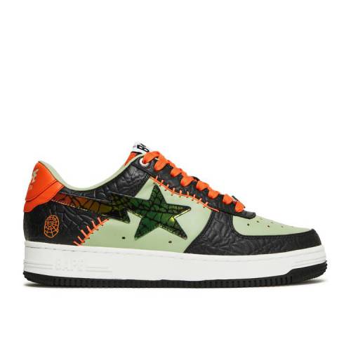 【 BAPE BAPESTA 'HALLOWEEN' / BLACK KHAKI ORANGE 】 黒色 ブラック カーキ 橙 オレンジ スニーカー メンズ ベイプ｜スニケス
