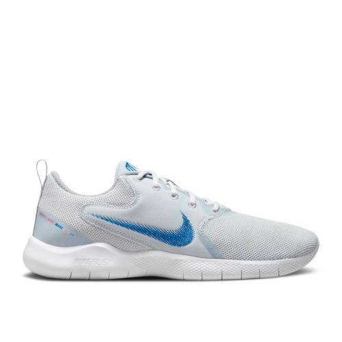 【 NIKE FLEX EXPERIENCE RUN 10 'PURE PLATINUM IMPERIAL BLUE' / PURE PLATINUM WOLF GREY WHITE 】 エクスペリエンス ラン プラチナム ピュア 灰色 グレー 白色 ホワイト スニーカー メンズ ナイキ
