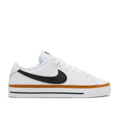 【 NIKE WMNS COURT LEGACY \u0027WHITE DESERT OCHRE\u0027 / WHITE DESERT OCHRE BLACK 】 厚地の外套 レガシー 白いこと 白いこと 黒いこと 黒いこと スニーカー レディース ナイキ