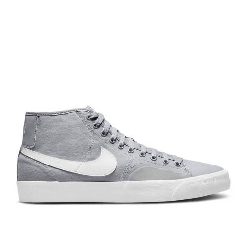 【 NIKE BLAZER COURT MID SB 'WOLF GREY' / WOLF GREY WOLF GREY WHITE 】 ブレイザー コート ミッド エスビー 灰色 グレー 白色 ホワイト スニーカー メンズ ナイキ｜スニケス