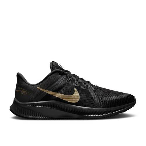 【 NIKE QUEST 4 \u0027BLACK METALLIC GOLD\u0027 / BLACK DARK SMOKE GREY METALLIC 】 黒いこと 黒いこと 薄墨色 薄墨色 スニーカー メンズ ナイキ