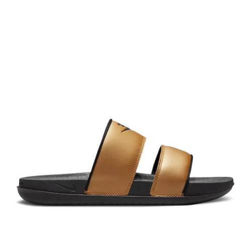 【 NIKE WMNS OFFCOURT DUO SLIDE \u0027METALLIC GOLD\u0027 / METALLIC GOLD BLACK BLACK 】 サンダル ゴールド 黒いこと 黒いこと スニーカー レディース ナイキ