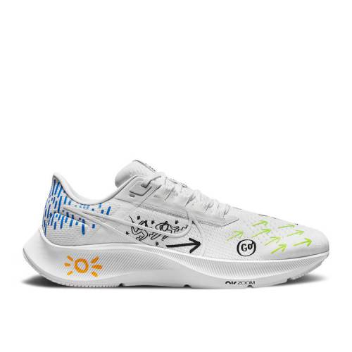 【 NIKE JOY YAMUSANGIE X AIR ZOOM PEGASUS 38 'RUNNING THOUGHTS - WHITE' / WHITE ACTION GREEN HYPER ROYAL 】 ズーム ペガサス 白色 ホワイト アクション 緑 グリーン ズームペガサス スニーカー メンズ ナイキ