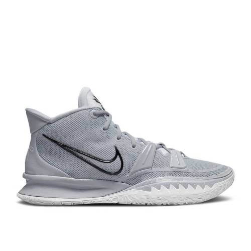 【 NIKE KYRIE 7 TB PROMO 'WOLF GREY' / WOLF GREY WOLF GREY BLACK 】 カイリー 灰色 グレー 黒色 ブラック スニーカー メンズ ナイキ｜スニケス
