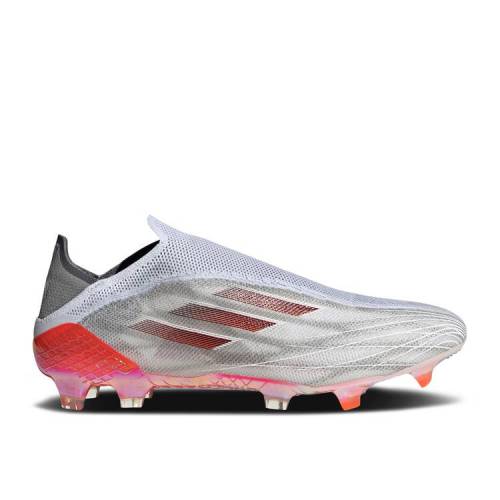 【 ADIDAS X SPEEDFLOW+ FG \u0027WHITE SOLAR RED\u0027 / CLOUD WHITE IRON METALLIC SOLAR 】 アディダス 白いこと 白いこと スニーカー メンズ 靴-スニーカー-メンズ靴