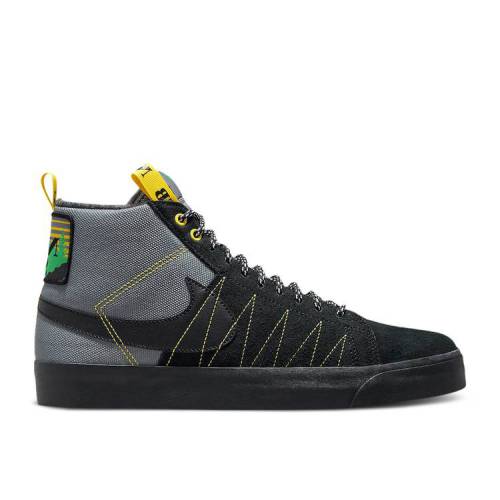 【 NIKE BLAZER MID PREMIUM SB \u0027ACCLIMATE\u0027 / COOL GREY BLACK WHITE YELLOW 】 ブレイザー ミッド 割り増し金 エスビー 冷やりとした 薄墨色 薄墨色 黒いこと 黒いこと 白いこと 白いこと 黄味がかった 黄み スニーカー メンズ ナイキ メンズ靴-靴