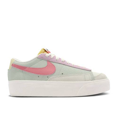 【 NIKE WMNS BLAZER LOW PLATFORM 'SEAFOAM' / SEAFOAM SEA GLASS SATURN GOLD 】 ブレイザー ゴールド スニーカー レディース ナイキ|スニケス