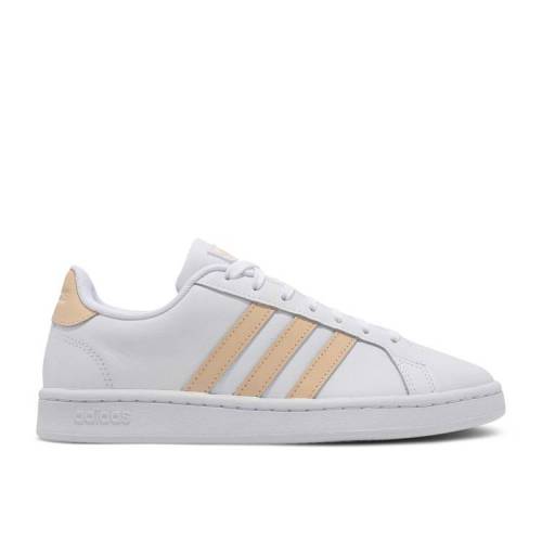 【 ADIDAS WMNS GRAND COURT WHITE HALO BLUSH / CLOUD WHITE HALO BLUSH CLOUD 】 アディダス グランド コート 白色 ホワイト スニーカー レディース