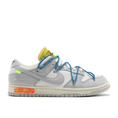【 NIKE OFF-WHITE X DUNK LOW 'LOT 10 OF 50' / SAIL NEUTRAL GREY BATTLE BLUE 】 オフホワイト ダンク 灰色 グレー 青色 ブルー ダンクロー スニーカー メンズ ナイキ|スニケス
