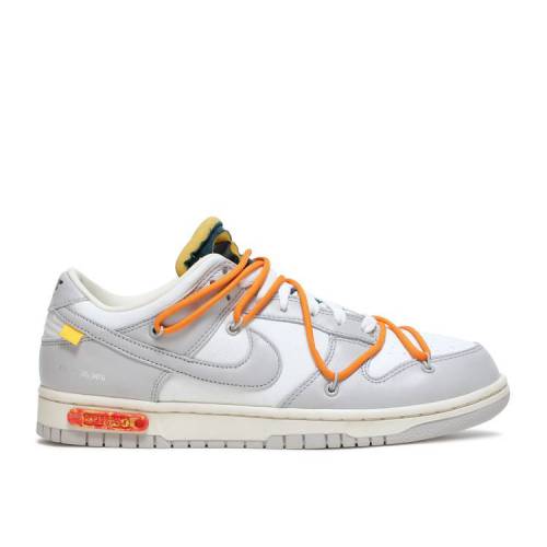 【 NIKE OFF-WHITE X DUNK LOW 'LOT 44 OF 50' / SAIL NEUTRAL GREY ALPHA ORANGE 】 オフホワイト ダンク 灰色 グレー アルファ 橙 オレンジ ダンクロー スニーカー メンズ ナイキ