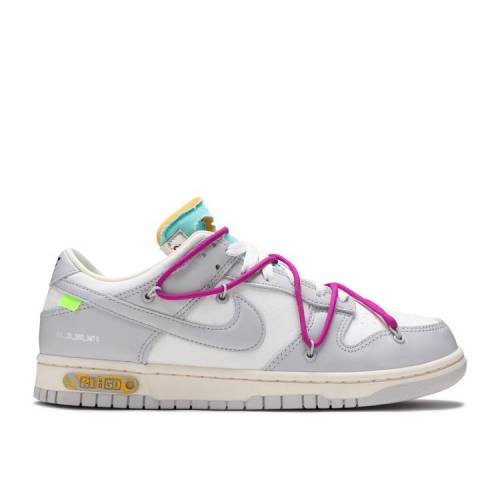 【 NIKE OFF-WHITE X DUNK LOW LOT 21 OF 50 / SAIL NEUTRAL GREY HYPER VIOLET 】 オフホワイト ダンク 灰色 グレー 紫 バイオレット ダンクロー スニーカー メンズ ナイキ