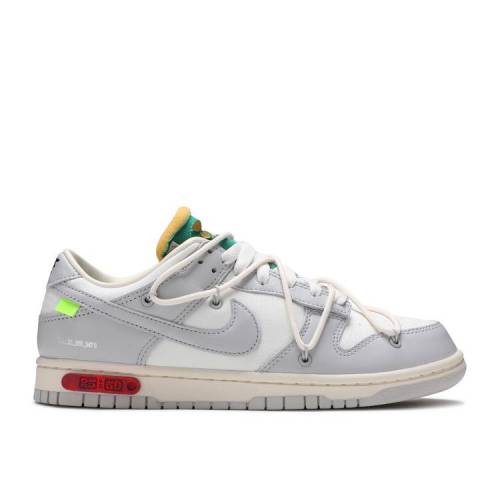 【 NIKE OFF-WHITE X DUNK LOW \u0027LOT 25 OF 50\u0027 / SAIL NEUTRAL GREY PALE IVORY 】 象牙色 ダンク 薄墨色 薄墨色 象牙色 ダンクロー スニーカー メンズ ナイキ