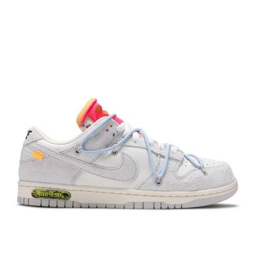 【 NIKE OFF-WHITE X DUNK LOW \u0027LOT 38 OF 50\u0027 / SAIL NEUTRAL GREY PSYCHIC BLUE 】 象牙色 ダンク 薄墨色 薄墨色 青み 青色 ダンクロー スニーカー メンズ ナイキ