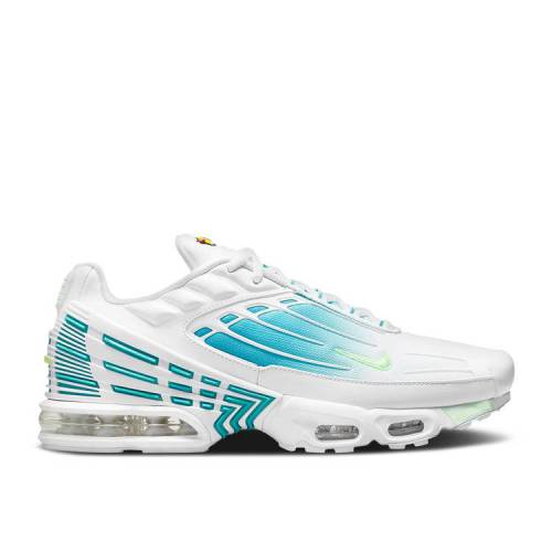 【 NIKE AIR MAX PLUS 3 'WHITE AQUAMARINE' / WHITE LIME GLOW AQUAMARINE PURE 】 マックス 白色 ホワイト ライム アクアマリン ピュア エアマックスプラス スニーカー メンズ ナイキ