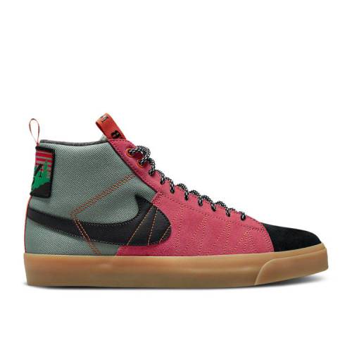 【 NIKE BLAZER SB MID PREMIUM 'ACCLIMATE PACK - SPORT SPICE' / JADE SMOKE BLACK WHITE SPORT 】 ブレイザー エスビー ミッド プレミアム 翡翠 ジェード 黒色 ブラック 白色 ホワイト スニーカー メンズ ナイキ