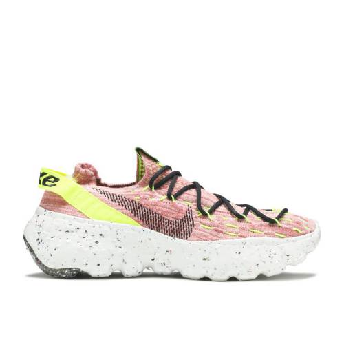 【 NIKE SPACE HIPPIE 04 'LIGHT ARCTIC PINK' / LEMON VENOM BLACK LIGHT ARCTIC 】 黒色 ブラック スニーカー メンズ ナイキ｜スニケス