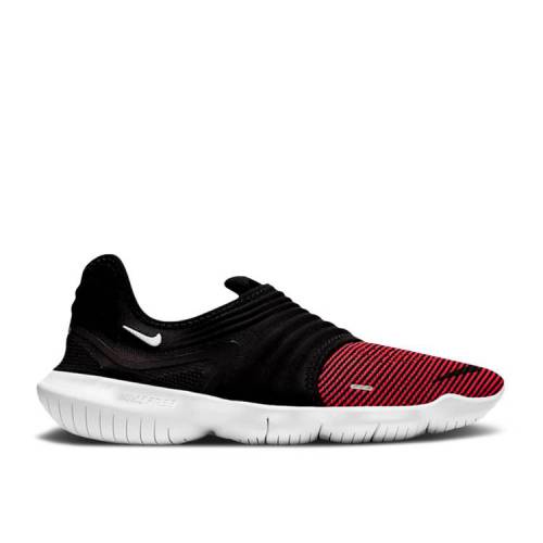 【 NIKE FREE RN FLYKNIT 3.0 'BLACK BRIGHT CRIMSON' / BLACK BRIGHT CRIMSON WHITE 】 フリー フライニット 黒色 ブラック クリムゾン 白色 ホワイト スニーカー メンズ ナイキ