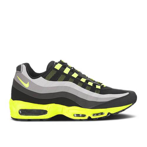 【 NIKE AIR MAX 95 'NO SEW - VOLT' / BLACK VOLT DARK CHARCOAL 】 マックス 黒色 ブラック チャコール エアマックス スニーカー メンズ ナイキ