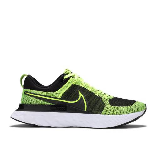 【 NIKE REACT INFINITY RUN FLYKNIT 2 'VOLT BLACK' / VOLT VOLT BLACK 】 リアクト ラン フライニット 黒色 ブラック スニーカー メンズ ナイキ
