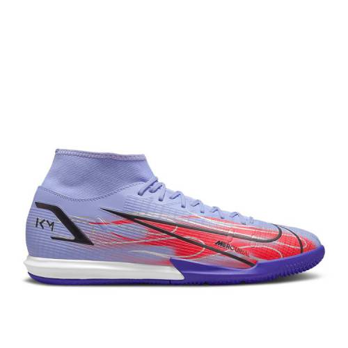 【 NIKE KYLIAN MBAPP・・ X MERCURIAL SUPERFLY 8 ACADEMY IC 'FLAMES' / LIGHT THISTLE INDIGO BURST 】 アカデミー 藍色 インディゴ バースト スニーカー メンズ ナイキ