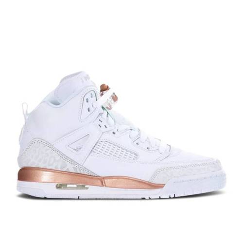 【 AIR JORDAN JORDAN SPIZIKE GS 'WHITE BRONZE' / WHITE SUMMIT WHITE 】 ナイキ 白色 ホワイト エアジョーダン ジュニア キッズ ベビー マタニティ スニーカー|スニケス