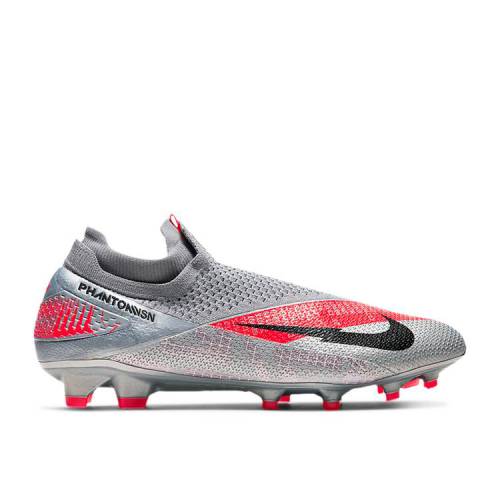 【 NIKE PHANTOM VISION 2 ELITE DYNAMIC FIT FG 'METALLIC GREY CRIMSON' / METALLIC BOMBER GREY PARTICLE 】 エリート ダイナミック 灰色 グレー スニーカー メンズ ナイキ