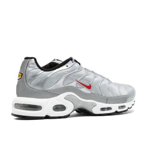 ナイキ Nike マックス 銀色 シルバーグレイ エアマックスプラス Silver Bullet スニーカー メンズ Silver Nike Qs Metallic Varsity Redblackwhite Almarkhiyagallery Com