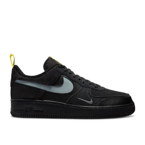 【 NIKE AIR FORCE 1 LOW 'CUT OUT SWOOSH - BLACK' / BLACK BLACK 】 スウッシュ スウォッシュ 黒色 ブラック エアフォース スニーカー メンズ ナイキ