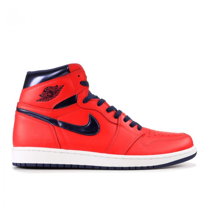 【 AIR JORDAN JORDAN 1 RETRO HIGH OG 'DAVID LETTERMAN' / LT CRMSN MID NVY UNVRSTY BL WH 】 ナイキ ハイ ミッド エアジョーダン スニーカー メンズ