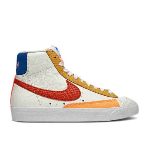 【 NIKE WMNS BLAZER MID '77 'CAMPFIRE ORANGE' / SAIL WHITE CAMPFIRE ORANGE 】 ブレイザー ミッド 白色 ホワイト 橙 オレンジ スニーカー レディース ナイキ|スニケス
