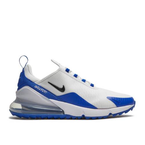 【 NIKE AIR MAX 270 GOLF 'WHITE RACER BLUE' / WHITE RACER BLUE PURE PLATINUM 】 マックス ゴルフ 白色 ホワイト 青色 ブルー ピュア プラチナム エアマックス スニーカー メンズ ナイキ|スニケス