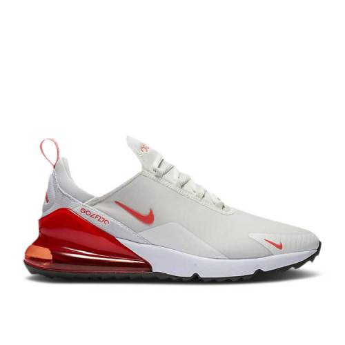 【 NIKE AIR MAX 270 GOLF \u0027NEWSPRINT MAGIC EMBER\u0027 / SAIL WHITE NEWSPRINT MAGIC EMBER 】 マックス ゴルフ 神通力 白いこと 白いこと 大気圏マックス スニーカー メンズ ナイキ
