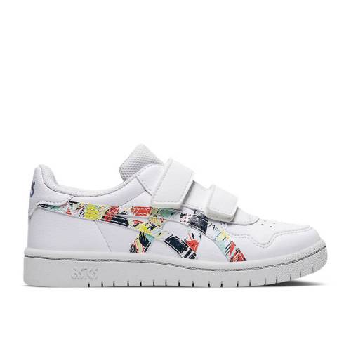 【 ASICS JAPAN S PS 'CELEBRATION OF SPORT PACK' / WHITE THUNDER BLUE 】 白色 ホワイト サンダー 青色 ブルー ジュニア キッズ ベビー マタニティ スニーカー アシックス｜スニケス