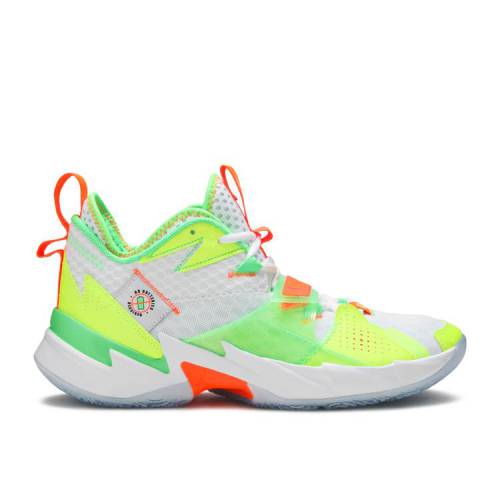 【 AIR JORDAN JORDAN WHY NOT ZER0.3 \u0027SPLASH ZONE\u0027 / WHITE VOLT TOTAL ORANGE RAGE 】 ナイキ 白いこと 白いこと 橙 オレンジ色 エアジョーダン スニーカー メンズ