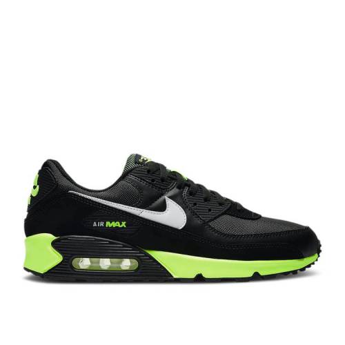 【 NIKE AIR MAX 90 'BLACK HOT LIME' / BLACK WHITE HOT LIME 】 マックス 黒色 ブラック 白色 ホワイト ライム エアマックス スニーカー メンズ ナイキ