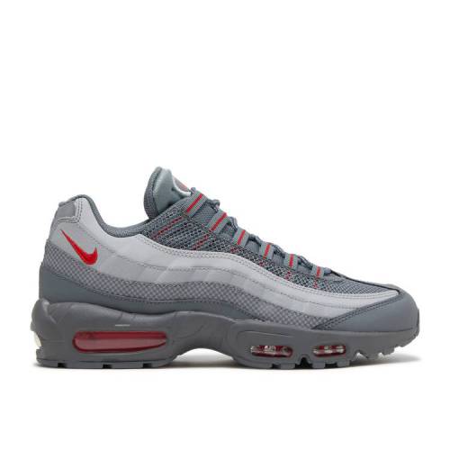 【 NIKE AIR MAX 95 ESSENTIAL \u0027SMOKE GREY UNIVERSITY RED\u0027 / SMOKE GREY UNIVERSITY RED 】 マックス 薄墨色 薄墨色 赤 赤いこと 大気圏マックス スニーカー メンズ ナイキ