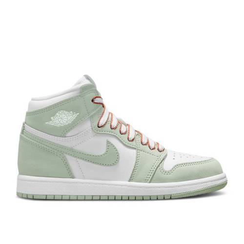 【 AIR JORDAN JORDAN 1 RETRO HIGH OG PS 'SEAFOAM' / SEAFOAM HEALING ORANGE WHITE 】 ナイキ ハイ 橙 オレンジ 白色 ホワイト エアジョーダン ジュニア キッズ ベビー マタニティ スニーカー|スニケス
