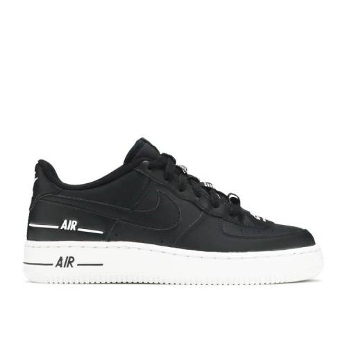 【 NIKE AIR FORCE 1 LV8 3 GS 'BLACK' / BLACK BLACK WHITE 】 黒色 ブラック 白色 ホワイト エアフォース ジュニア キッズ ベビー マタニティ スニーカー ナイキ|スニケス