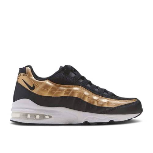 【 NIKE AIR MAX 95 GS 'BLACK METALLIC GOLD' / BLACK METALLIC GOLD 】 マックス 黒色 ブラック ゴールド エアマックス ジュニア キッズ ベビー マタニティ スニーカー ナイキ｜スニケス