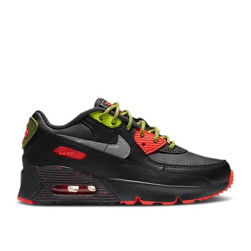 【 NIKE AIR MAX 90 PS 'BLACK ASPARAGUS' / BLACK DARK SMOKE GREY ASPARAGUS 】 マックス 黒色 ブラック 灰色 グレー エアマックス ジュニア キッズ ベビー マタニティ スニーカー ナイキ｜スニケス